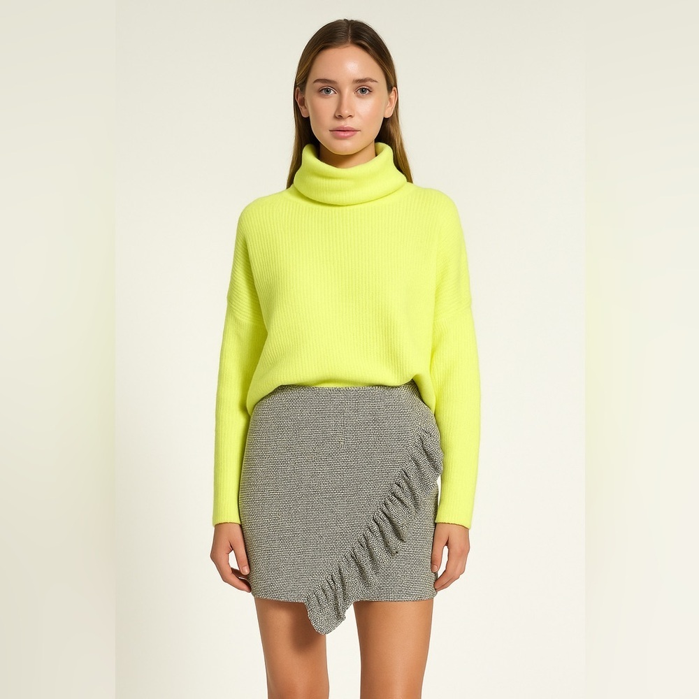 Dreamers Neon Yellow Turtleneck Sweater